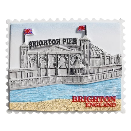 Brighton England United Kingdom 3D Fridge Magnet Souvenir Gift,Resin Handmade Refrigerator Magnet Home Decoration Collection
