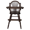 thumbnail image 1 of Brighton Home Furniture Hardwood Amish Sheaf Back Hi-Chair in Dark Brown, 1 of 3