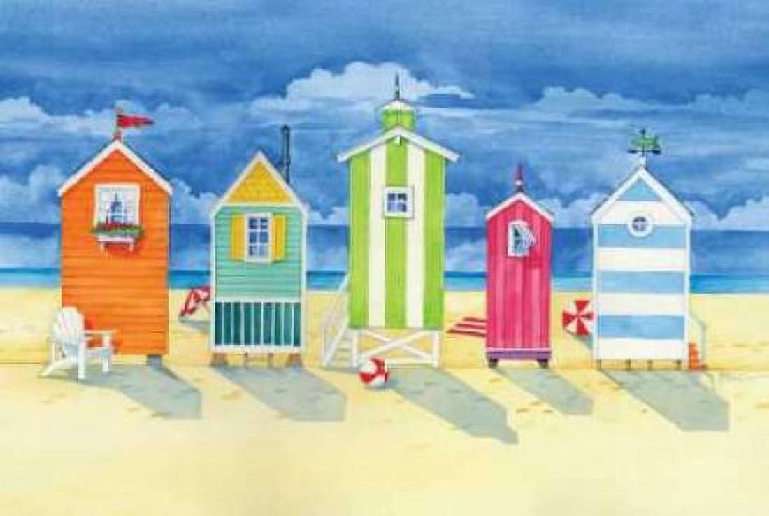 Brighton Huts Canvas Art - Paul Brent (12 x 18)