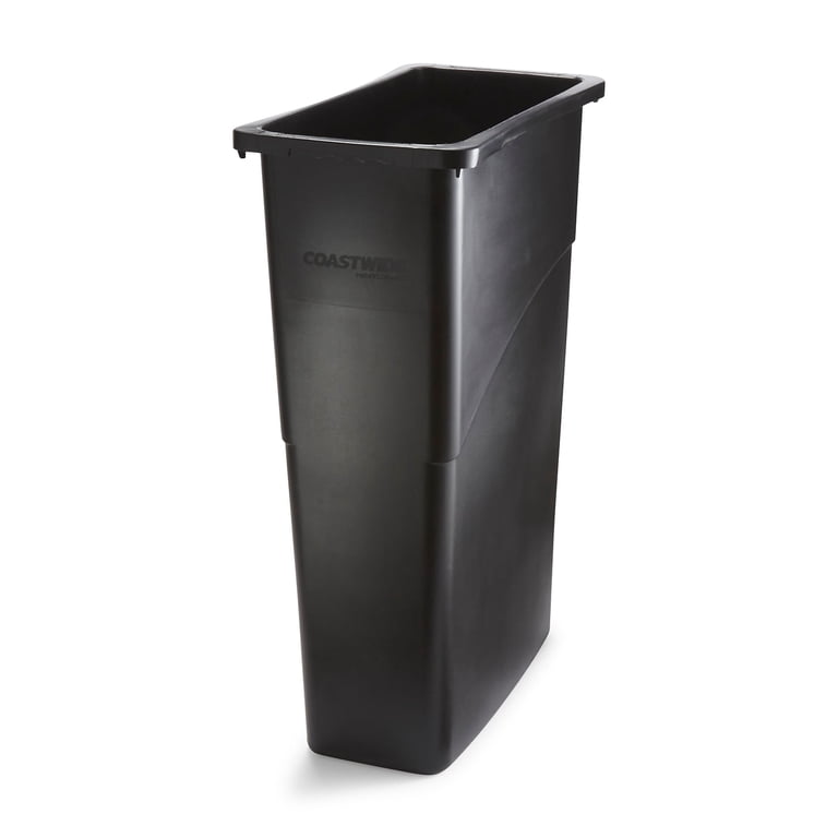 Staples Coastwide Professional Slim Plastic Trash Can with no Lid