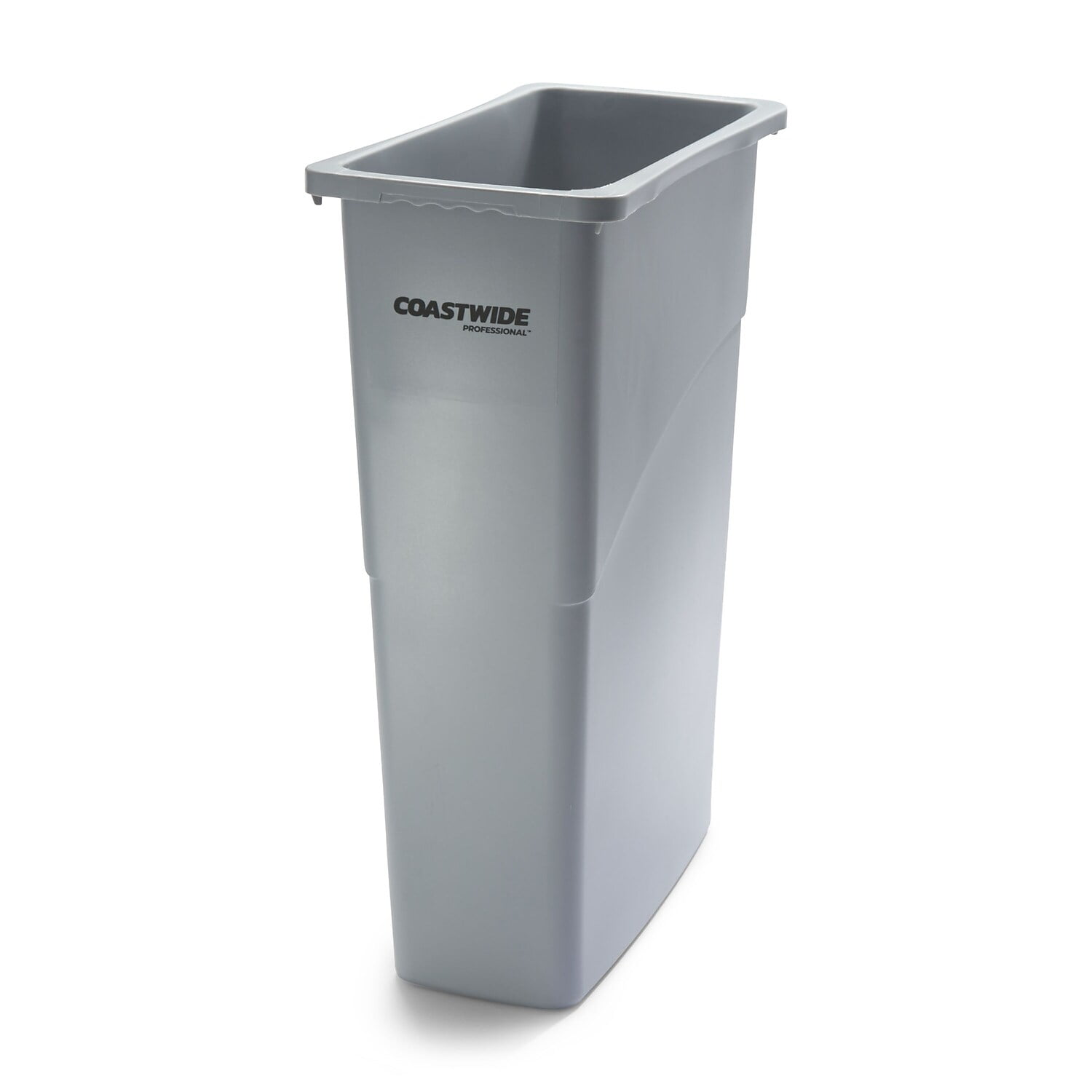 Value-Plus™ Slim Container Trash Can - Gray - 23 GAL — Okum Supply