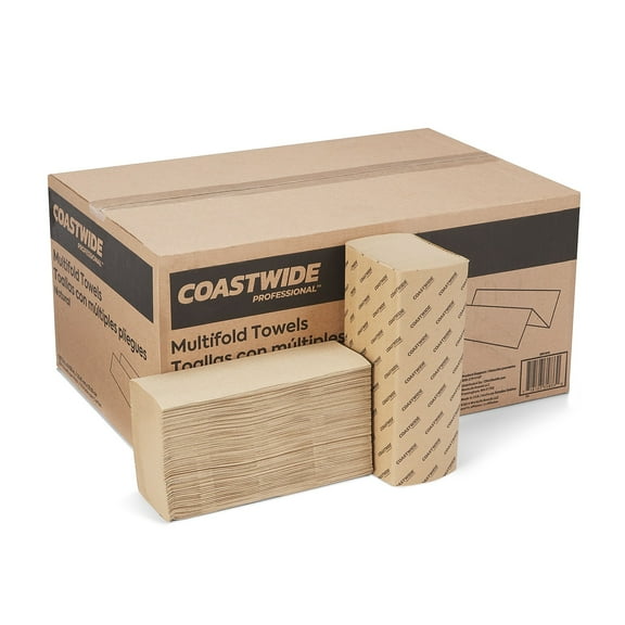Staples Coastwide Professional Multifold Paper Towels 1-ply 250 Sheets/Pack 16 Packs/Carton