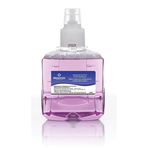 Brighton Professional LTX-12 Professional Antibacterial Foaming Soap Refill Plum 40.5 oz. 375326
