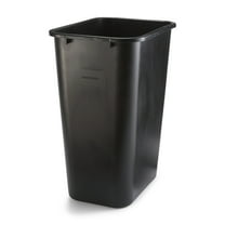 Cubo de basura de acero inoxidable de 10 galones y 40 litros con tapa para  oficina, cocina, papelera de metal, papelera de reciclaje grande