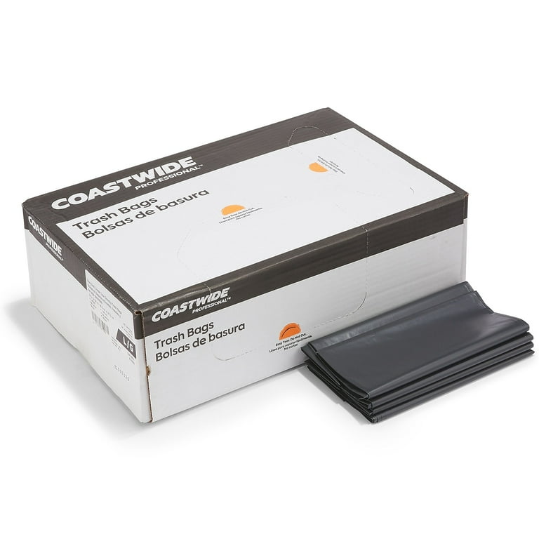 Reprocessed Resin Can Liners, 60 gal, 1.8 mil, 38 Reprocessed Resin Can Liners, 60 gal, 1.8 mil, 38
