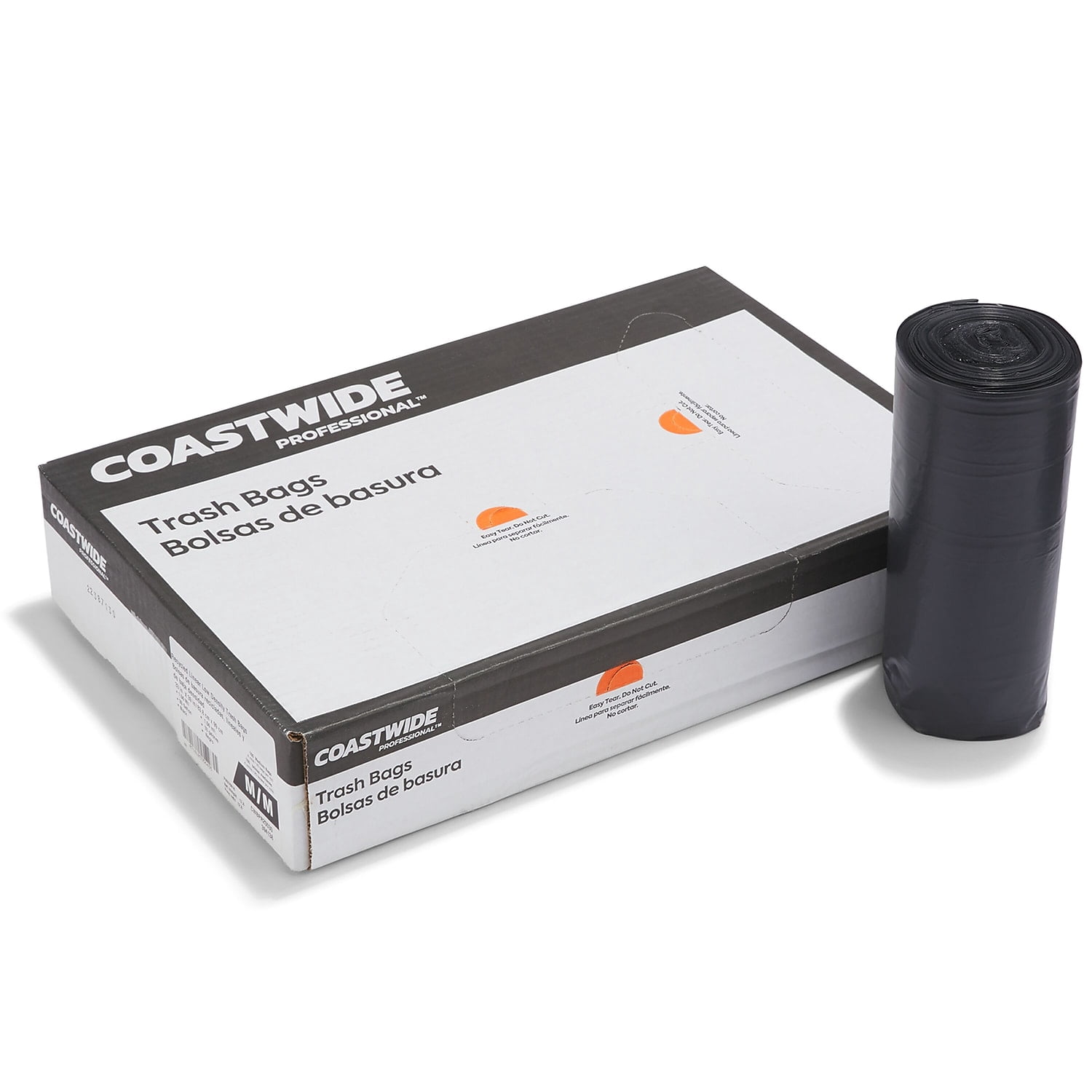 Staples Coastwide Professional 30-33 Gallon Trash Bag 33" x 39" Low Density 1.5 mil Black 100