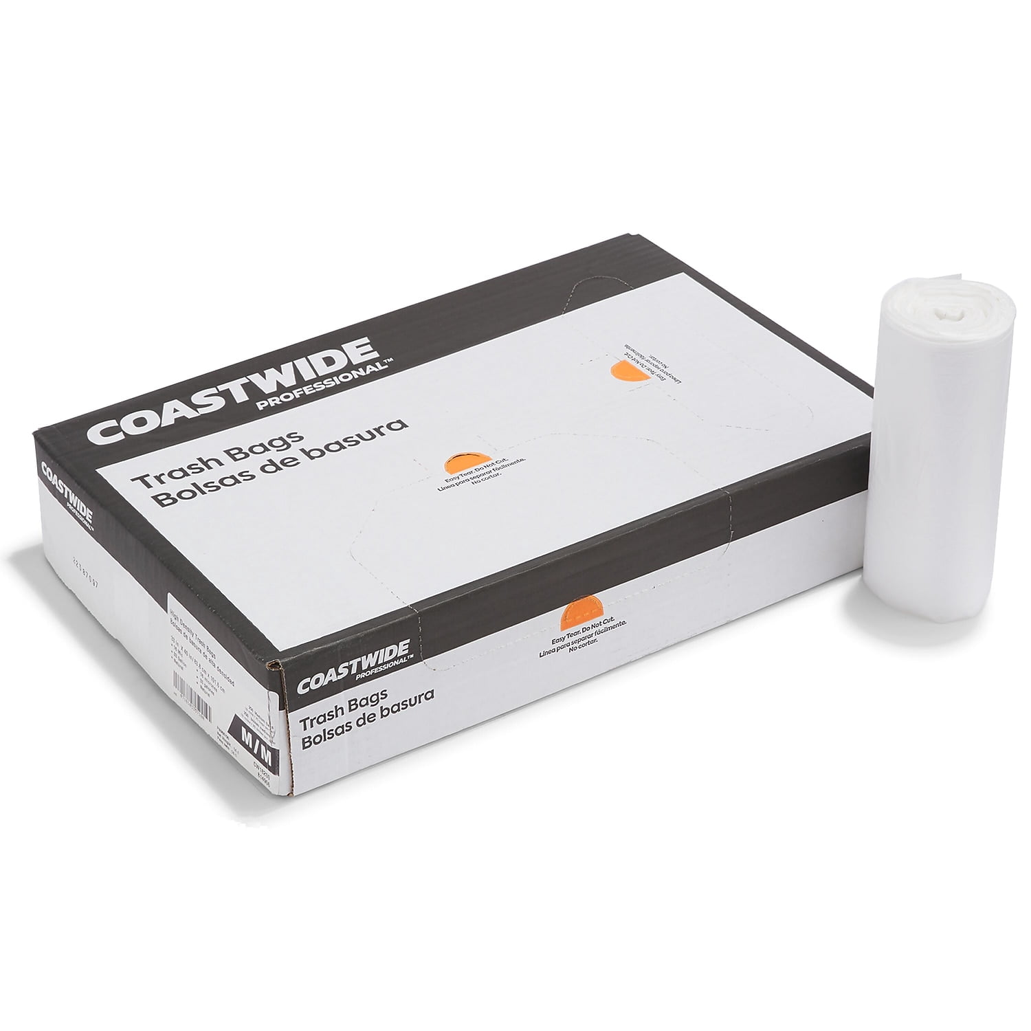 Staples Coastwide Professional 30-33 Gallon Trash Bag 33" x 40" High Density 16 mic Natural 250