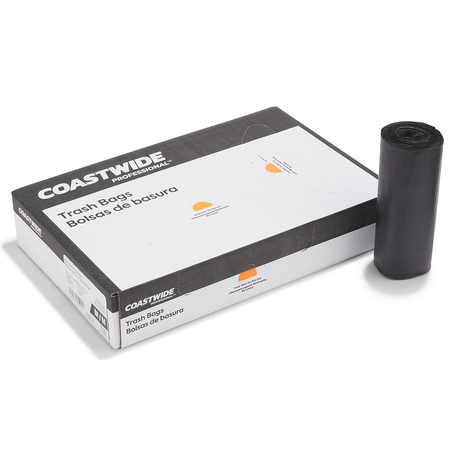 Staples Coastwide Professional 30-33 Gallon Trash Bag 33" x 40" High Density 22 mic Black 200