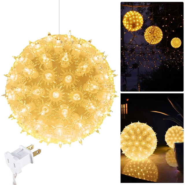 Brightown 6‚Äù Starlight Sphere Outdoor Light, 100 Replaceable Bulbs