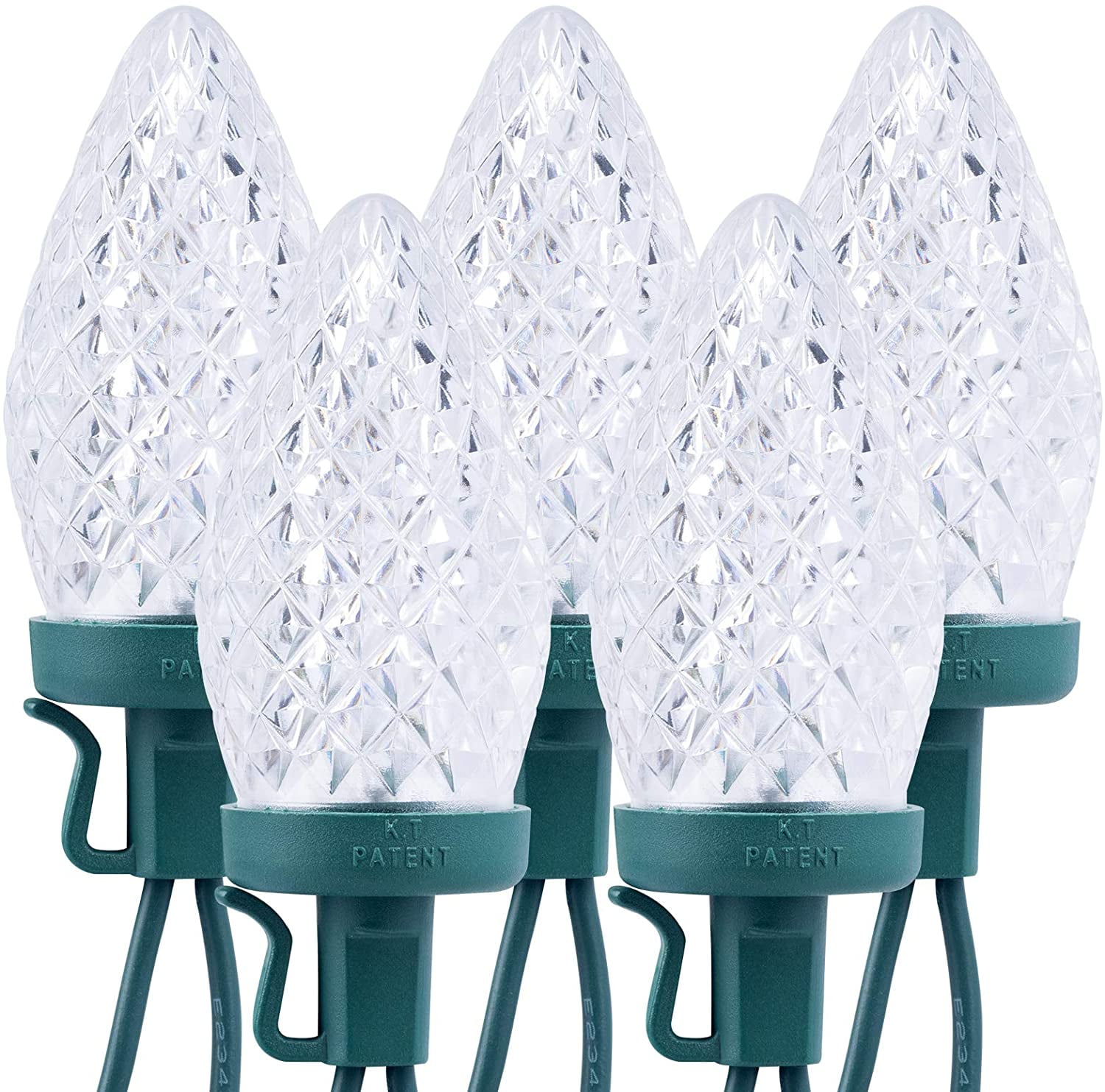 Brightown C9 Christmas Lights Outdoor 33 Feet 50 LED Christmas Tree