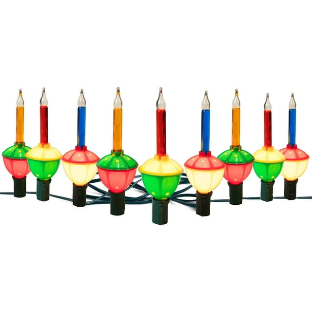 Brightown Christmas Bubble String Lights 9 Traditional Multicolor