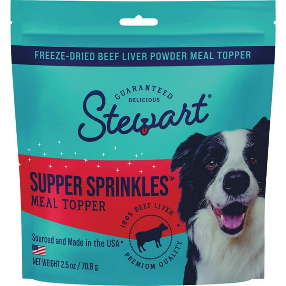 Stewart Supper Sprinkles 2.5 Oz. Beef Liver Dog Meal Topper 406001