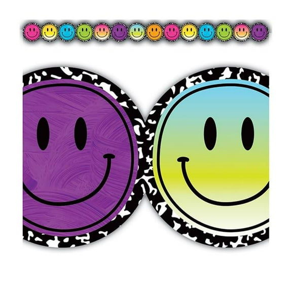 Brights 4Ever Smiley Faces Die-Cut Border Trim [TCR6929]