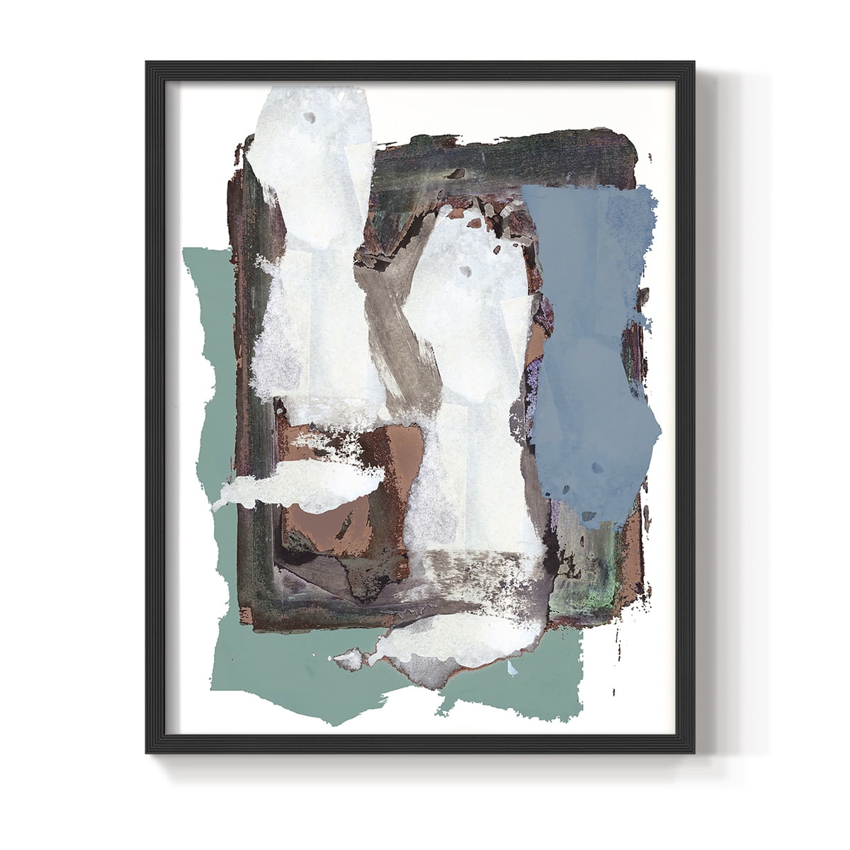 Brights Soft Wash I Framed Print in Black Solid Wood Framed Print No Nail Hanging