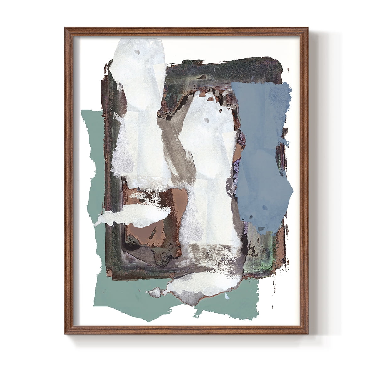 Brights Soft Wash I Framed Print in Brown Solid Wood Framed Print No Nail Hanging