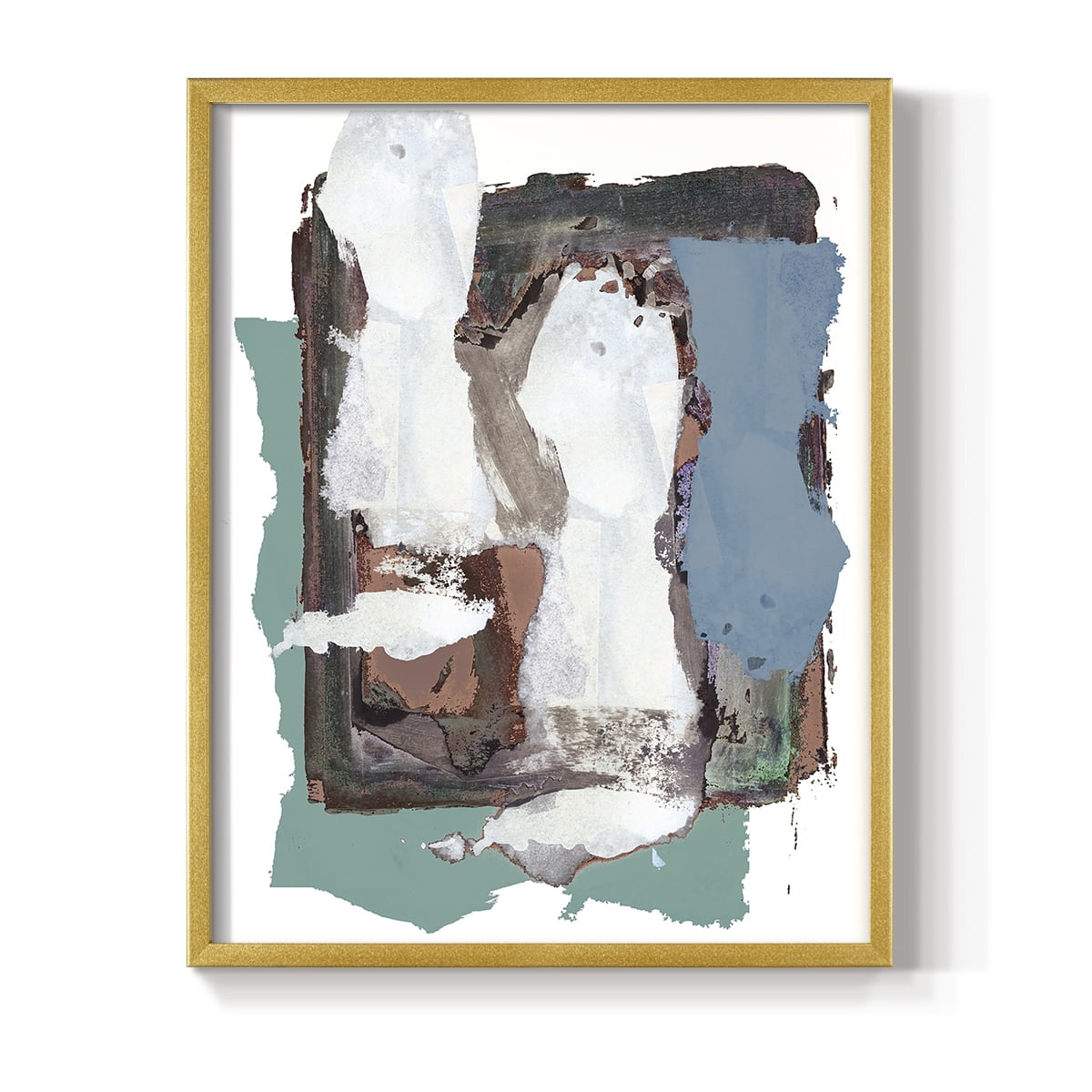 Brights Soft Wash I Framed Print in Gold Solid Wood Framed Print No Nail Hanging
