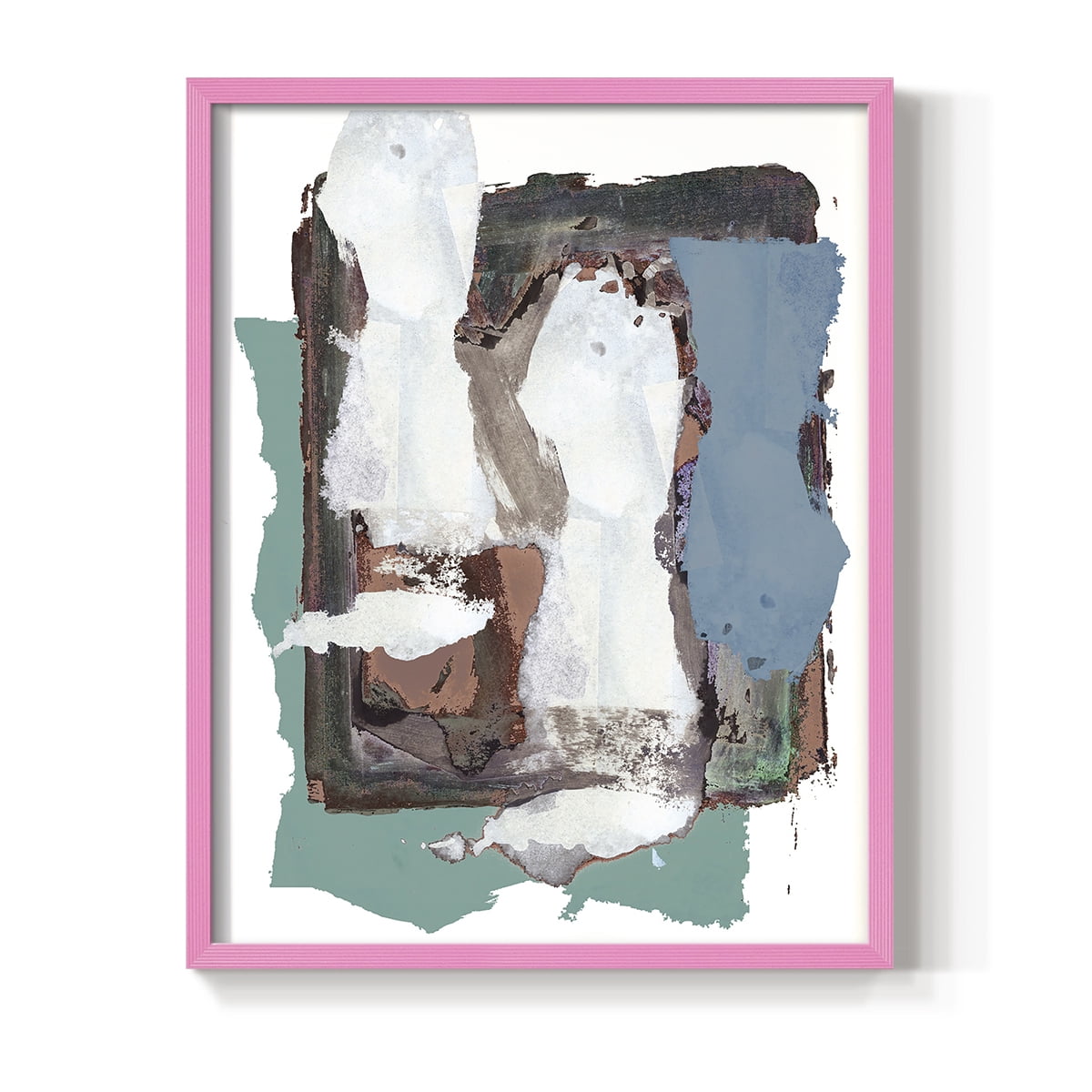 Brights Soft Wash I Framed Print in Pink Solid Wood Framed Print No Nail Hanging