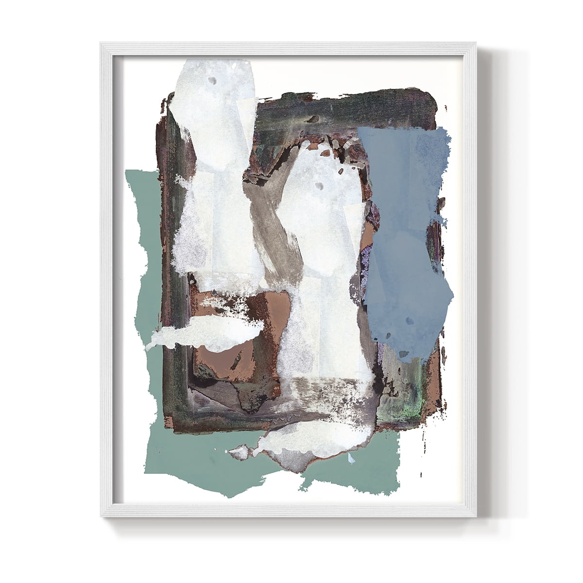 Brights Soft Wash I Framed Print in White Solid Wood Framed Print No Nail Hanging