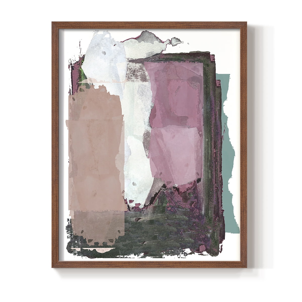 Brights Soft Wash II Framed Print in Brown Solid Wood Framed Print No Nail Hanging