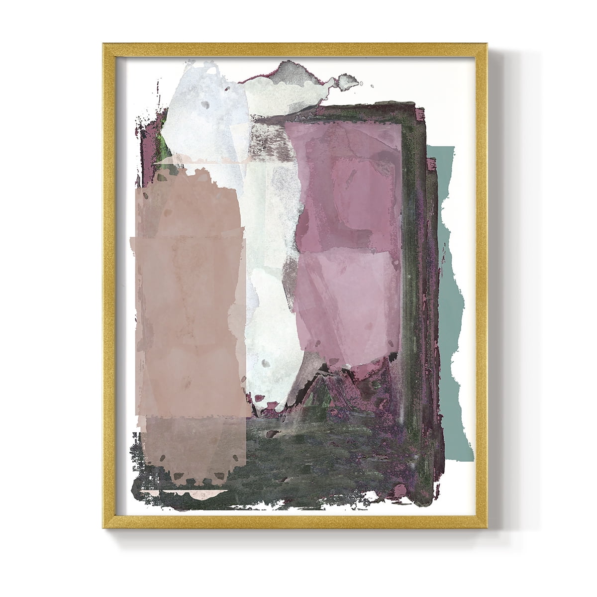 Brights Soft Wash II Framed Print in Gold Solid Wood Framed Print No Nail Hanging