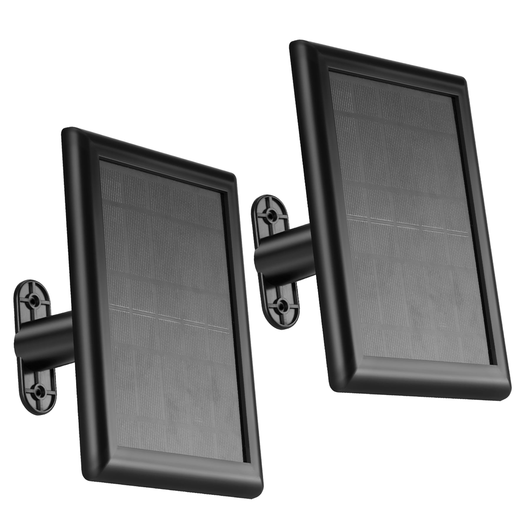 Brightshow Weatherproof Solar Panels for Ring Cameras with Micro USB Connector, 2 Pack