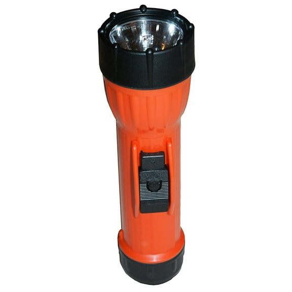 Brightstar WorkSafe 2217 LED Intrinsically Safe Flashlight | Waterproof, Explosion Proof Handheld Light for Work, Camping, Emergencies, Running & More | Orange