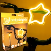 Brightz BadgeBrightz Star Bike Light, Handlebar or Frame Mount, 3" Star