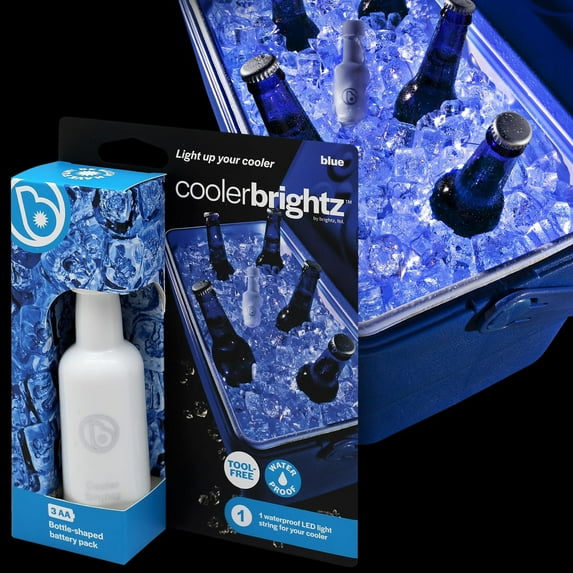 Brightz CoolerBrightz LED Cooler Light Rope - Blue - Waterproof Ice Chest Rope Light for Cooler - Colorful Bright Micro-LED Lights - Compatible with Yeti, ORCA, Igloo, Coleman and Ozark Ice Chests