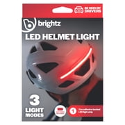 Brightz HelmetBrightz LED Bike Helmet Light, Flash & Constant Modes, Red
