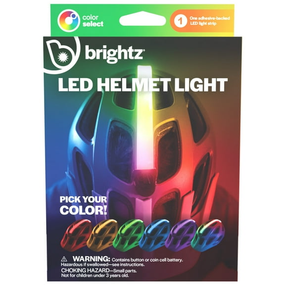 Brightz HelmetBrightz LED Bike Helmet Light, Flash & Constant Modes, Color Select