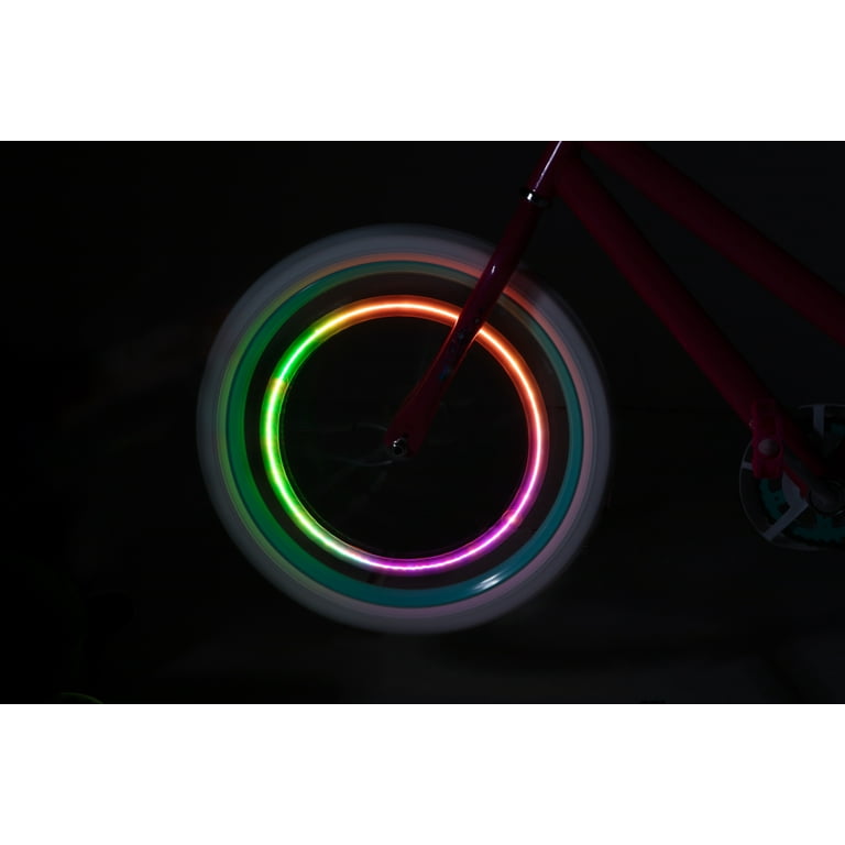 Colored shop bicycle spokes