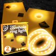 thumbnail image 1 of Brightz RingBrightz LED Cornhole Board Ring Lights, 2-Pack, Gold, 1 of 6