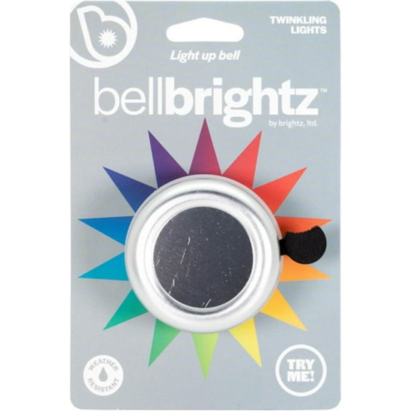 Brightz Silver Bicycle Bell with Lights, Product Length 2.5 in, Weight .25 lb, 1 Count, Multi-Color