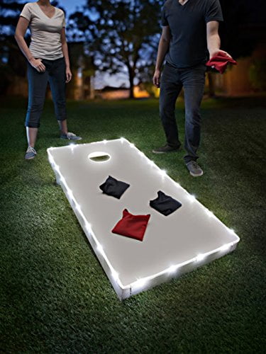 Brightz TossBrightz LED Cornhole Lights for Board and Hole, Lighting Kit Only for 2 Boards, White