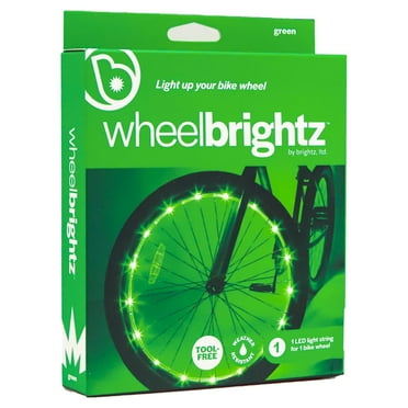 Brightz WheelBrightz LED Bicycle Wheel Accessory Light, Water-Resistant, 1 Count, Width 2 in, Green