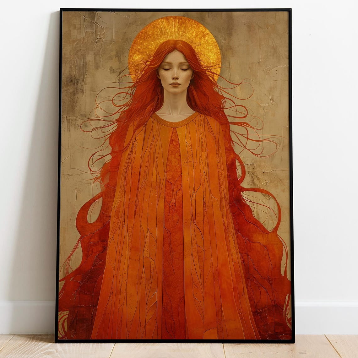 Brigid Sacred Forge Wall Art Print, Celtic Fire Goddess Mythology Decor ...