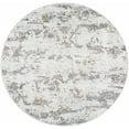 thumbnail image 1 of BoutiqueRugs Brigit Abstract Medium Pile Area Area Rug - Charcoal, Cream, Ivory - 5'3" Round, 1 of 9