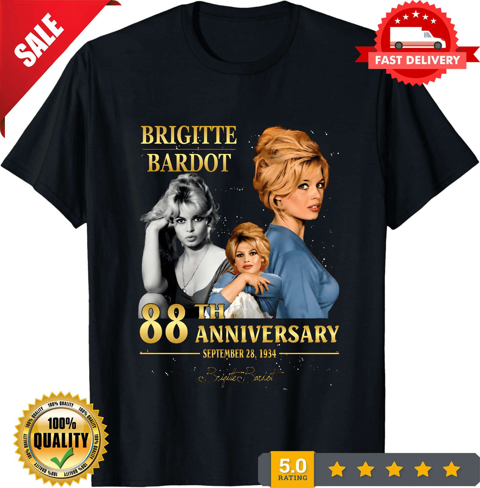 Brigitte Bardot French Actress Singer Model 45th Anniversary Icon ...
