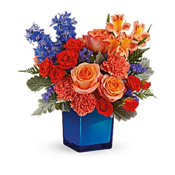 Brigitte's Flowers Galore Blue Daydream Bouquet - Deluxe