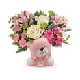 thumbnail image 1 of Brigitte's Flowers Galore Precious Pink Bear Bouquet - Standard, 1 of 1