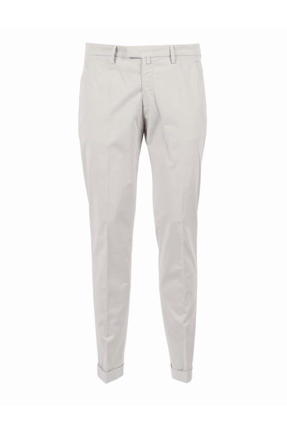 Tapered Slim Fit Cuffed Straight-Leg Pants (Men's)
