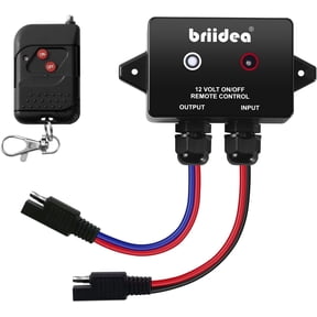Briidea 12 Volt Wireless Remote Control Switch for Agricultural Sprayers, Spray Pumps,black