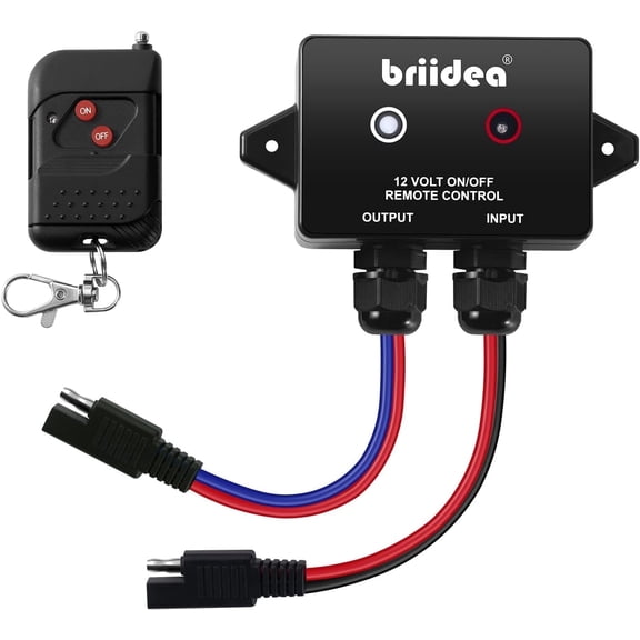 Briidea 12 Volt Wireless Remote Control Switch for Agricultural Sprayers, Spray Pumps,black