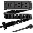 thumbnail image 1 of Briidea Drawer Outlet Kit with Two 15Amp AC Outlets, a Necessary Storage Assistant for Bathroom, Bedroom, Kitchen，Black, 1 of 7