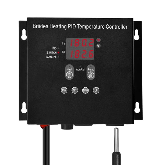 Briidea Heating PID Temperature Controller, -40~302/-40~150, Independent Pump Control