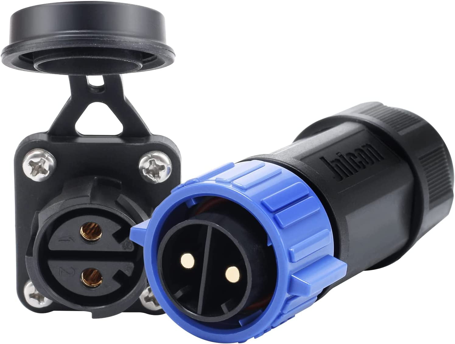 Briidea Marine Boat DC Power Connector Electric Waterproof for Freshwater and Saltwater 12,24,36,48V