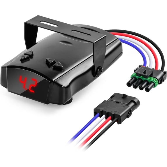 Briidea Proportional Trailer Brake Controller, Digital Electric Brake Control for 1-4 Axle Trailers, Smooth Stop Technology with Boost Mode, Compatible with Ford/GM/Chevy/Dodge/RAM/Toyota