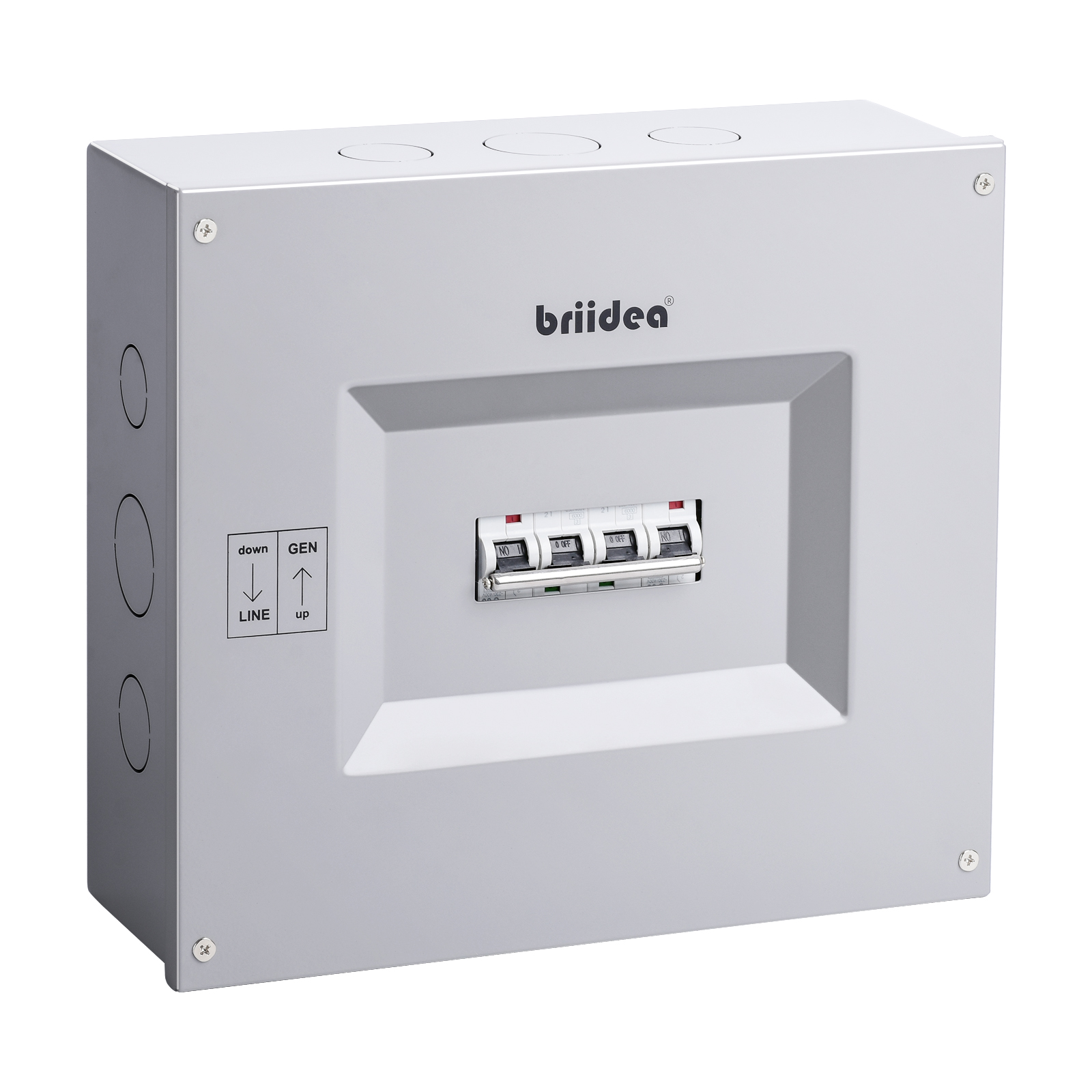 Transfer Panel (60A/60A), Briidea Transfer Switch for Portable Generators 15,000 Watts, Manual Transfer Switch Kit