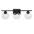 thumbnail image 1 of Briignite 3-Light Vanity Light Fixtures Over Mirror, Matte Black Farmhouse Bathroom Light Wall Sconce with Clear  Glass Shades, 1 of 2