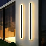 Briignite Courtyard Long Shape Wall Light, Waterproof for Gate Courtyard Aisle Door